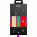 Набор для 3D-ручки Creopop (кристальный, зеленый, красный)