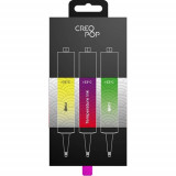 Набор для 3D-ручки Creopop (фиолетово-красный, зеленый, желтый)