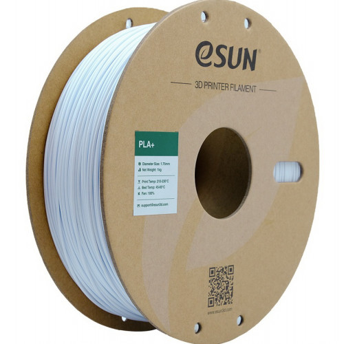 PLA+ пластик ESUN 1,75 мм холодный белый 1 кг