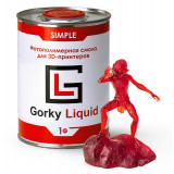 Фотополимерная смола Gorky Liquid Simple красный 1 кг