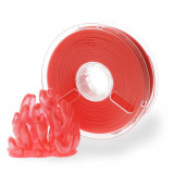 Пластик PolyPlus PLA 1,75 красный прозрачный 0,75 кг