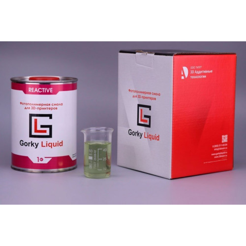 Фотополимерная смола Gorky Liquid Reactive полупрозрачная 1 кг