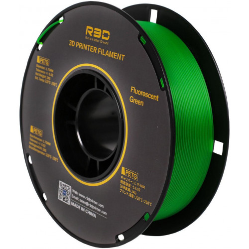 PETG пластик Solidfilament 1,75 мм флуоресцентный зеленый 1 кг