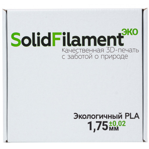 PLA ECO пластик Solidfilament 1,75 шоколадный 1 кг