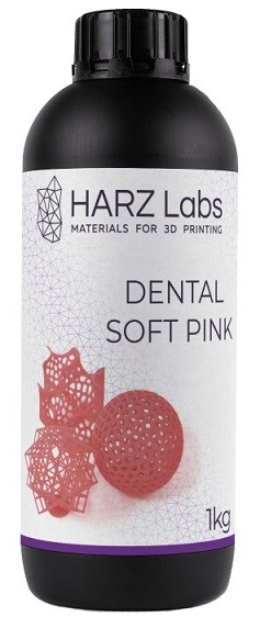 Фотополимер Harz Labs Dental Soft Pink LCD/DLP 1кг