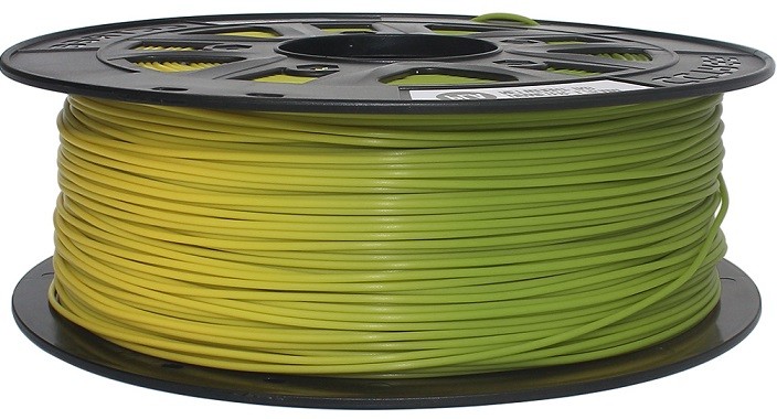 PLA пластик Solidfilament 1,75мм меняющийся желтый-зеленый 1кг
