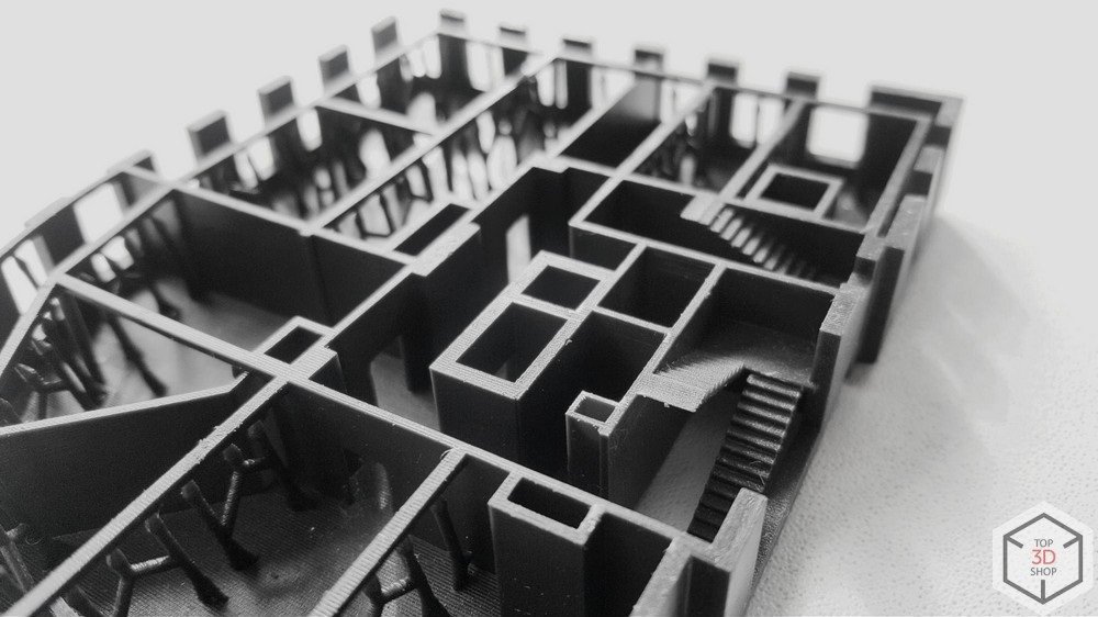 3D-печать моделей зданий с внутренней структурой — перекрытиями и лестницами