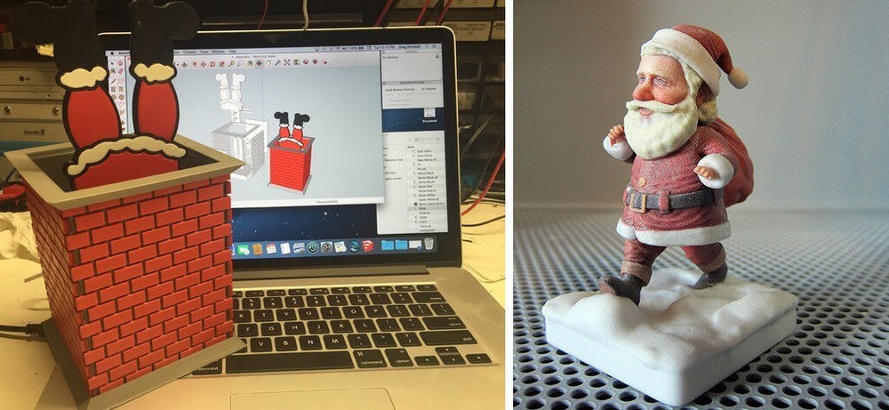 3D печать моделей Secret Santa на Рождество