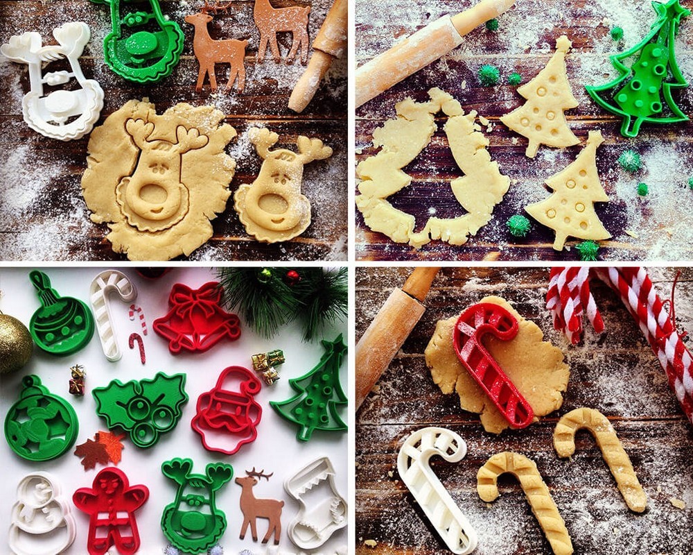 Формочки для рождественского печенья, напечатанные на 3D-принтере