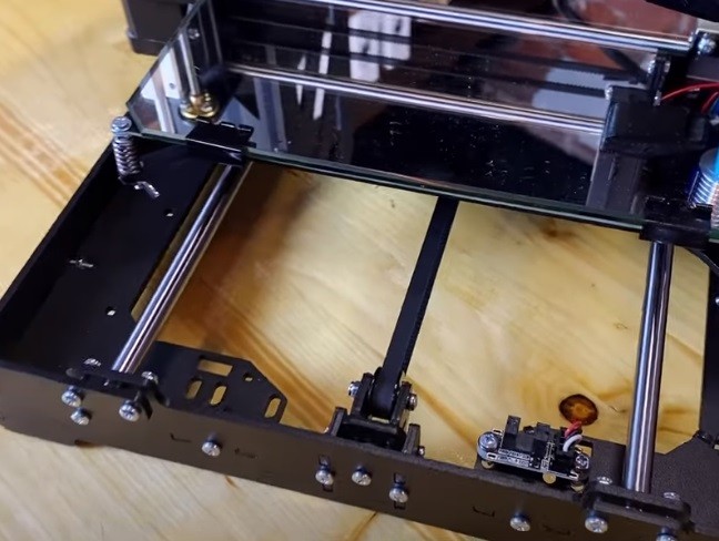 Ребра жесткости и металлические валы 3D принтера BiZone Prusa i3 Steel v2 DIY