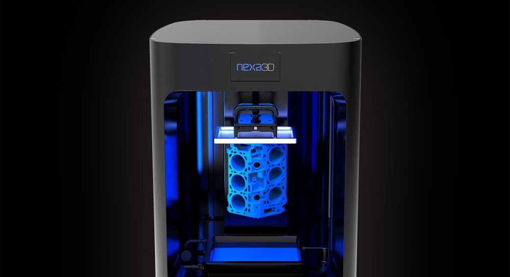процесс печати 3D-принтера Nexa3D NXE400