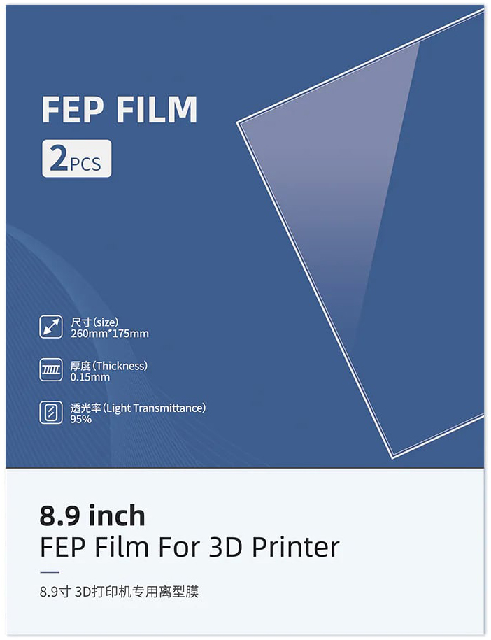 FEP пленка для Photon MONO X / MONO X 6K 8.9" (260x175 мм), 2 шт