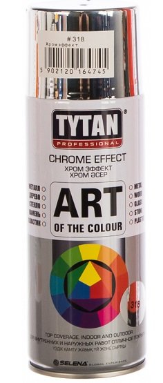 Краска аэрозольная TYTAN PROFESSIONAL ART OF THE COLOUR хром 400 мл 64745