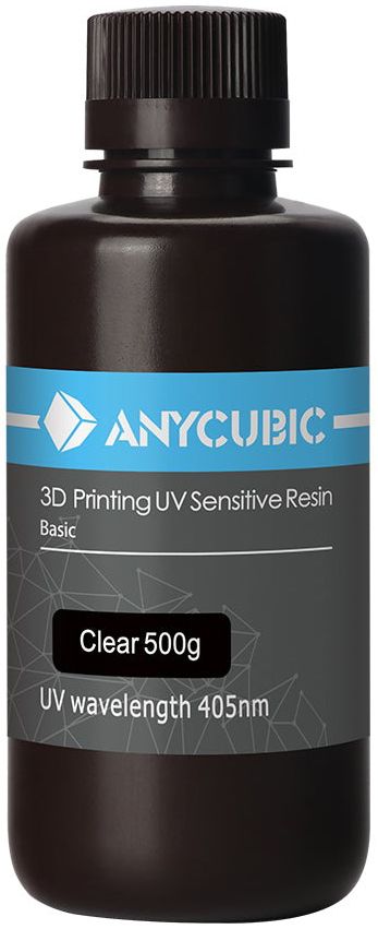 Фотополимер Anycubic Colored UV Resin прозрачный 0,5 кг