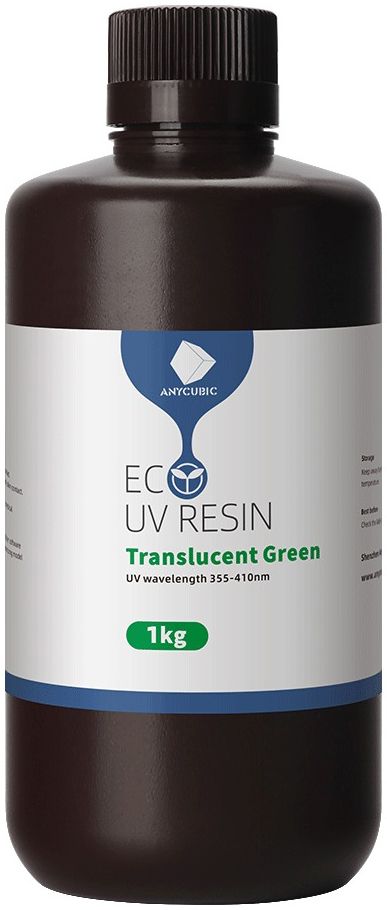 Фотополимер Anycubic Plant-based UV Resin прозрачный зеленый 1 кг