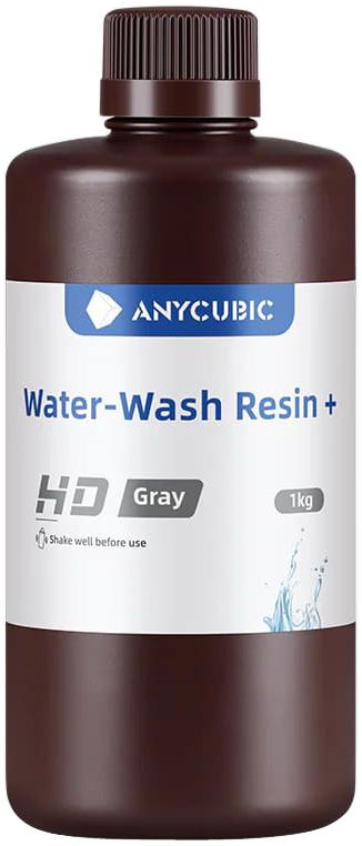 Фотополимер Anycubic Water-Wash Resin+ HD серый 1 кг