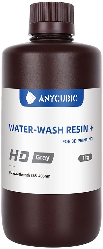 Фотополимер Anycubic Water-Wash Resin+ HD серый 1 кг
