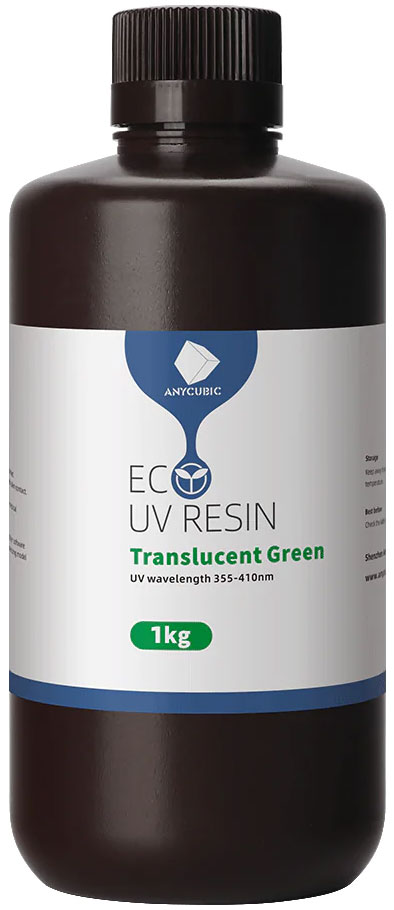 Фотополимер Anycubic Plant-based Resin прозрачно-зеленый 1 кг