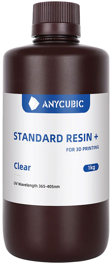 Фотополимер Anycubic Standard Resin+ прозрачный 1 кг