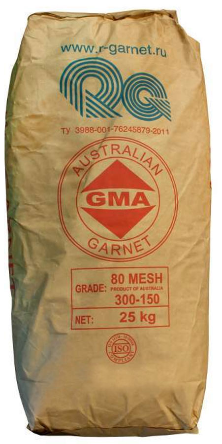 Гранатовый песок GMA Garnet 80 mesh 25 кг