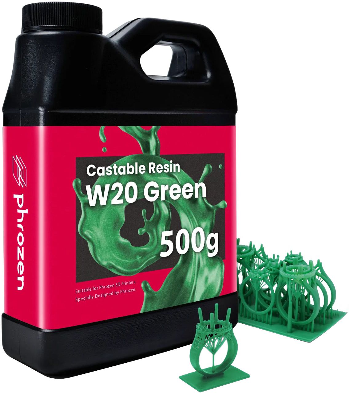 Фотополимер Phrozen Castable W20 зеленый 0,5 кг