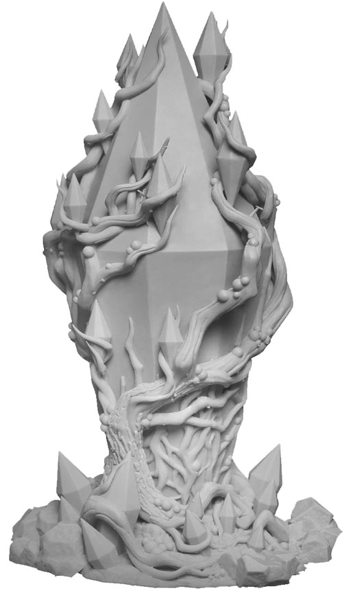 Скульптура напечатанная из Phrozen Water Washeble