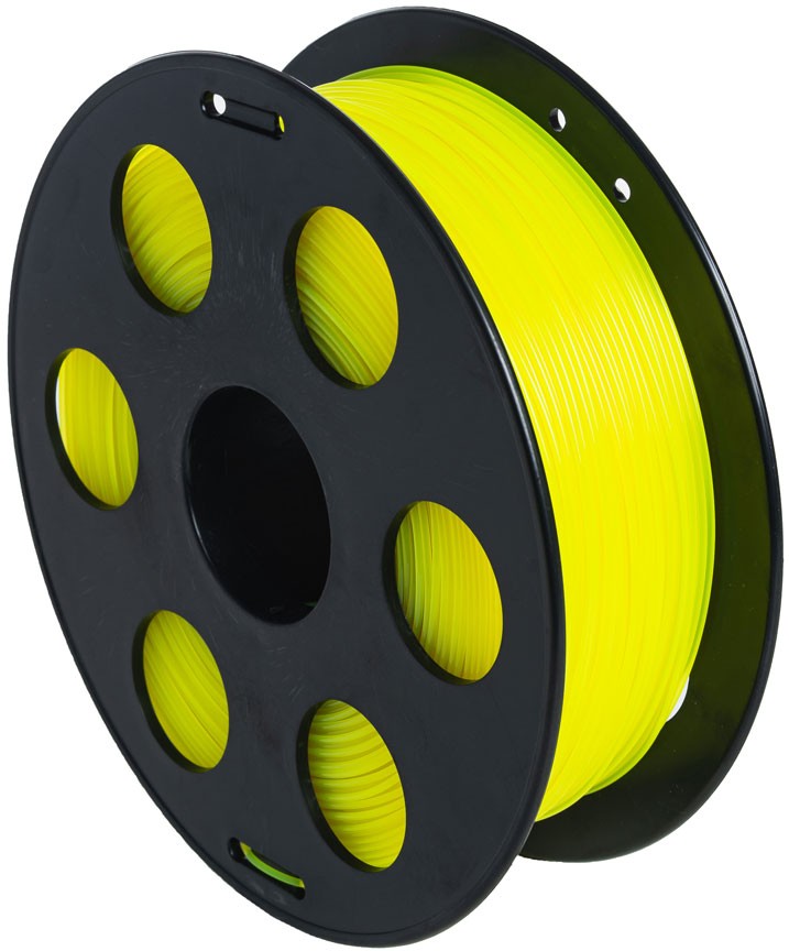 PLA пластик Solidfilament 1,75 мм флуоресцентный желтый 1 кг 