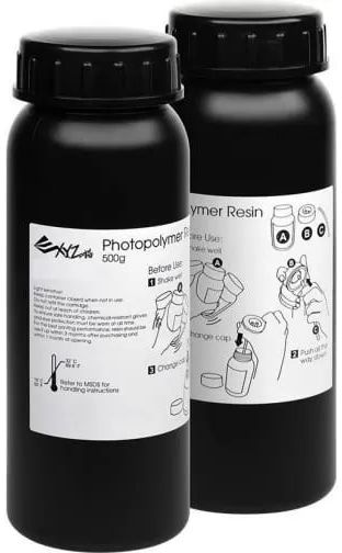 Фотополимер XYZPrinting Standart прозрачный 2 бутылки по 500 мл
