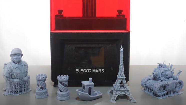 Примеры печати 3D принтера Elegoo Mars