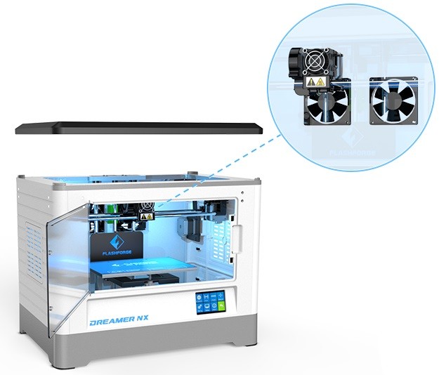 Система охлаждения 3D принтера FlashForge Dreamer NX