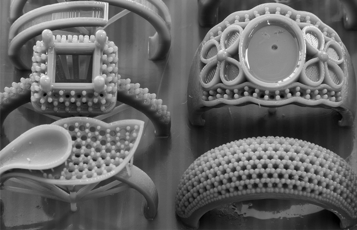 Кольца, аксессуары сделанные 3D принтере FlashForge Hunter DLP