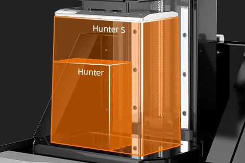 Увеличенный объем сборки 3D принтера FlashForge Hunter S