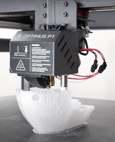 Поддержка многих материалов 3D принтером OPTIMUS P1 