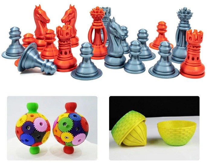 Примеры печати 3D принтера Voxelab Aries STEM