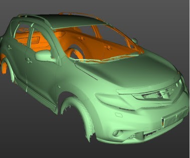 3D сканирование автомобиля Nissan Murano при помощи 3D сканера: Scanform HR12L5